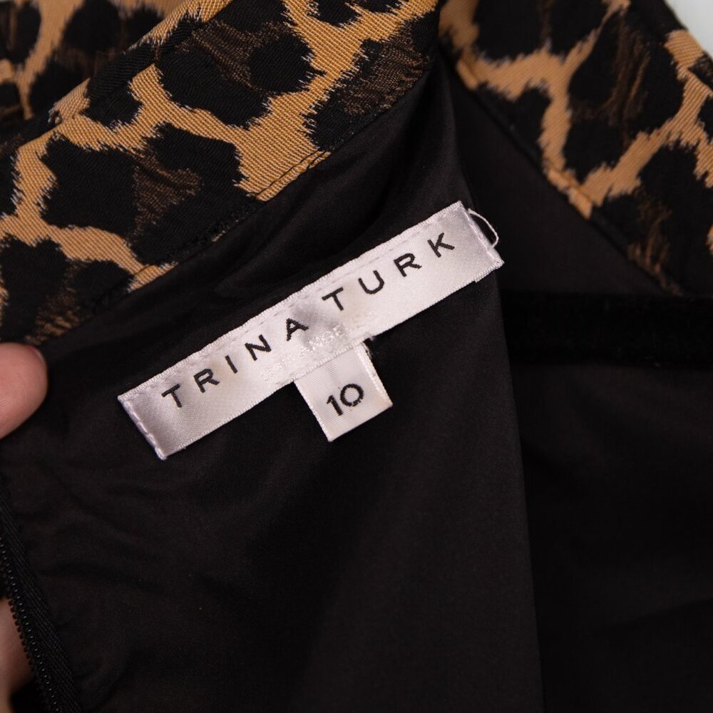 Trina Turk Leopard Print Midi Dress - Picture 3 of 5